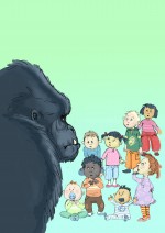Lykke Bianca Petersen, Denmark | Cover of childrensbook " Can a Gorilla be a good teacher?"
